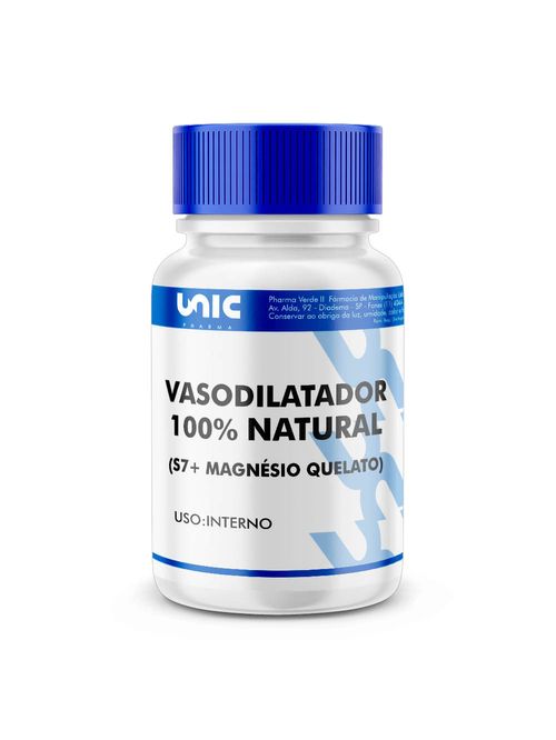 Vasodilatador 100% Natural (S7 + Magnésio Quelato) -