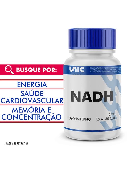 Nadh 5mg 30 cápsulas