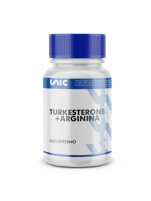 Turkesterone 500mg + Arginina 150mg 120 Cápsulas