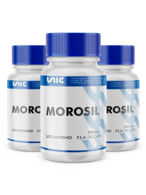 Kit 3 frascos de Morosil 500mg 30 cápsulas