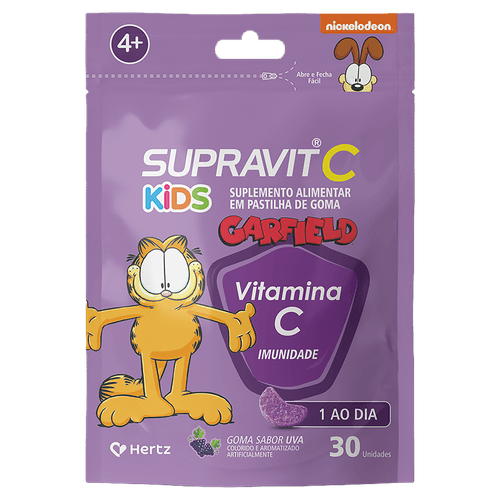 Supravit C Kids Uva Infantil - 30 Gomas