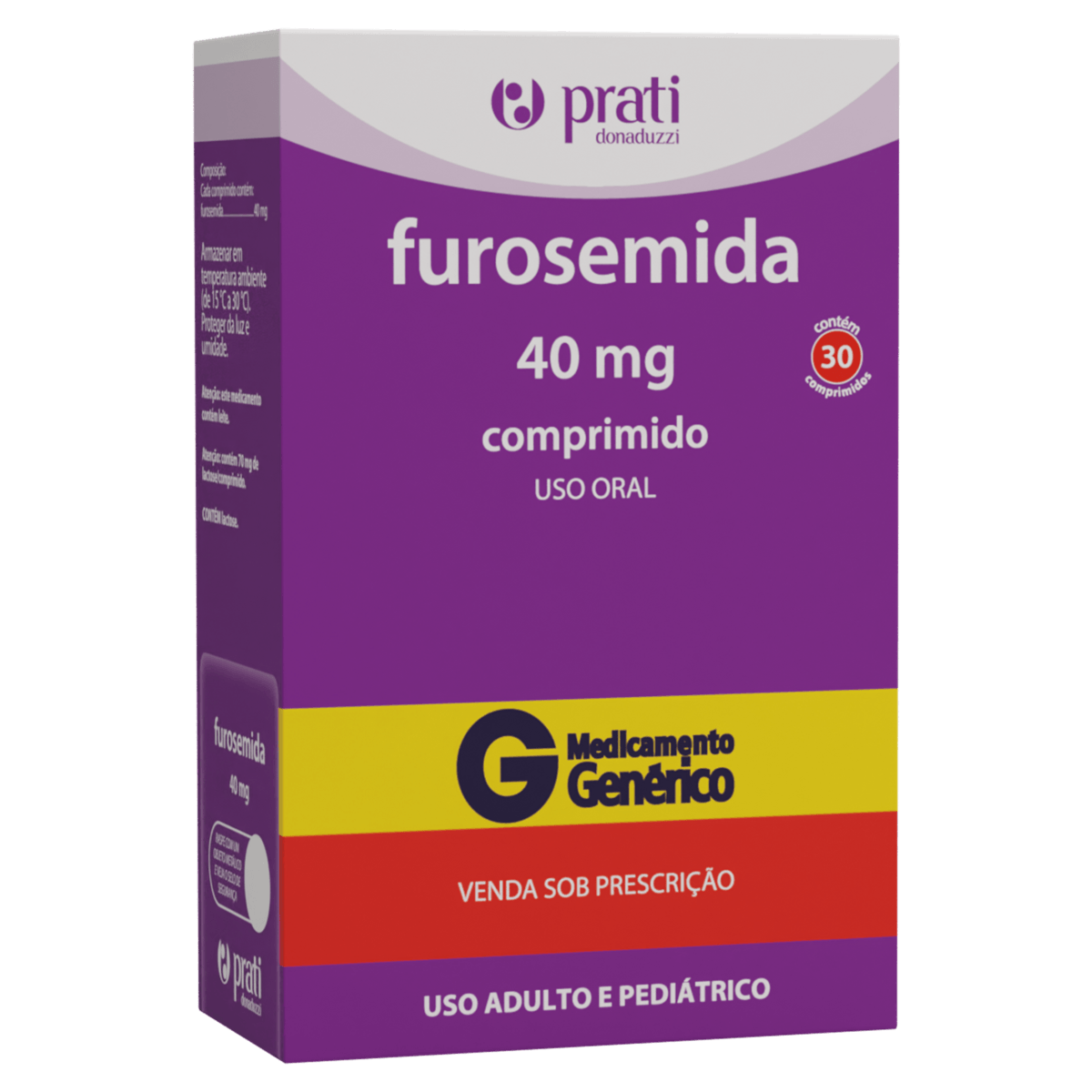 Furosemida 40mg Prati-Donaduzzi - 30 Comprimidos