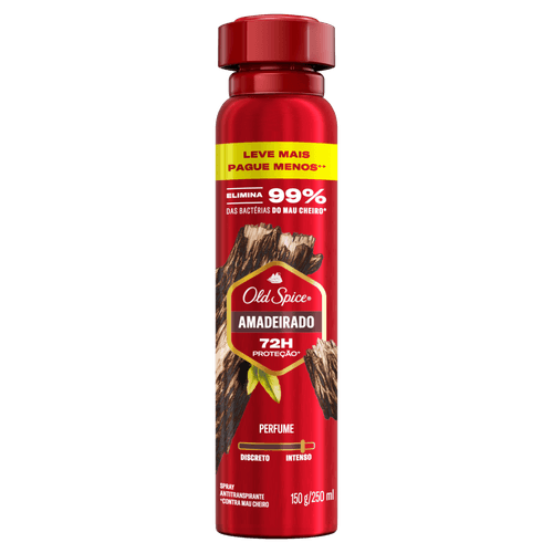 Antitranspirante Aerossol Amadeirado Old Spice - 250ml
