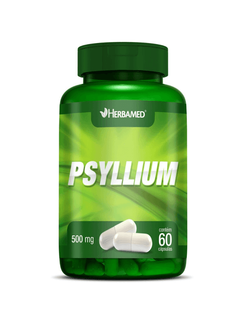 Psyllium 500mg Com 60 Cápsulas - Herbamed