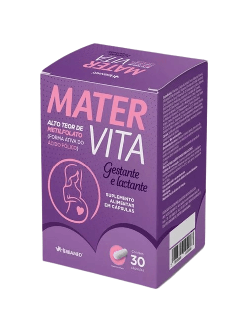 Mater Vita 500mg com 30 Cápsulas Gestante Lactante - Herbamed