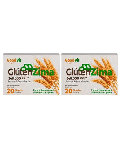 Kit 2 Glútenzima 20 Cápsulas - Good Vit