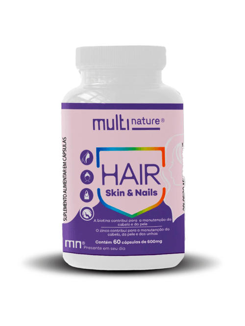 Hair Skin & Nails com 60 Cápsulas - Multinature