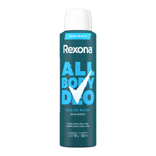 Desodorante Aerossol Rexona All Body Deo Ocean Rush - 150ml