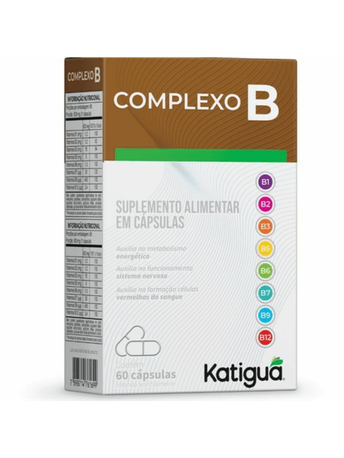 Complexo B Com 60 Cápsulas - Katigua