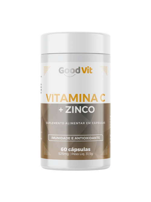 Vitamina C + Zinco 60 Cápsulas - Good Vit