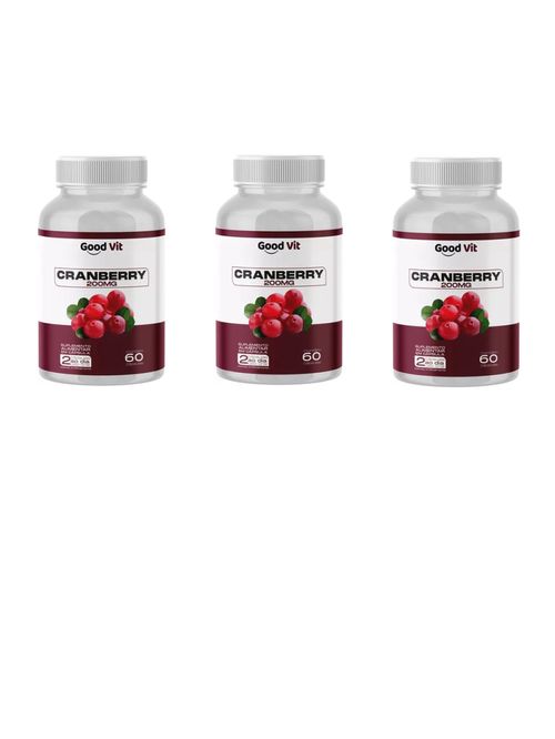 Kit com 3 Cranberry 200mg com 60 Cápsulas - Good Vit