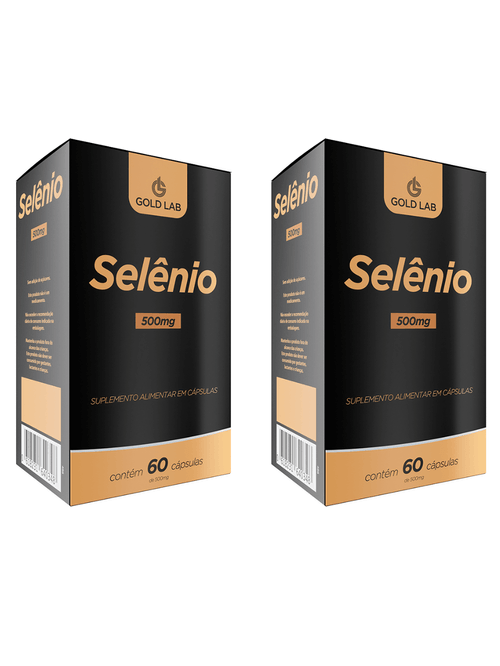 Kit com 2 Selênio 500mg 60 cápsulas - Gold Lab