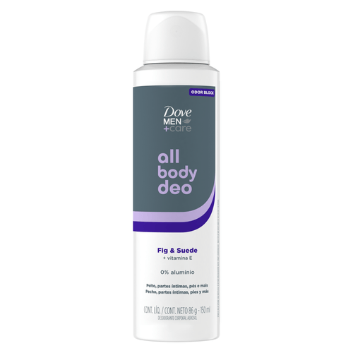 Desodorante Aerossol Fig & Suede Dove Men+Care All Body Deo - 150ml