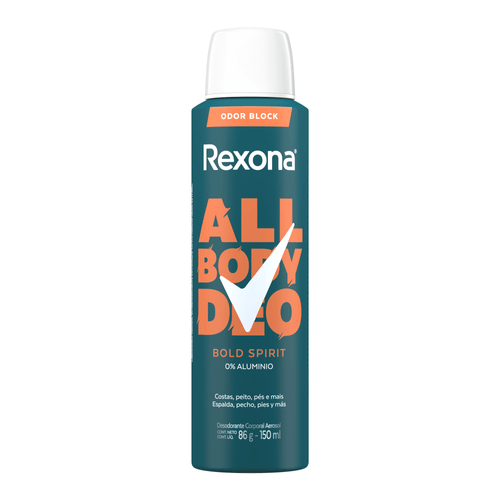 Desodorante Aerossol Rexona All Body Deo Bold Spirit - 150ml