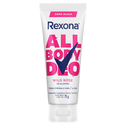 Desodorante Creme Rexona All Body Deo Wild Rose - 75g