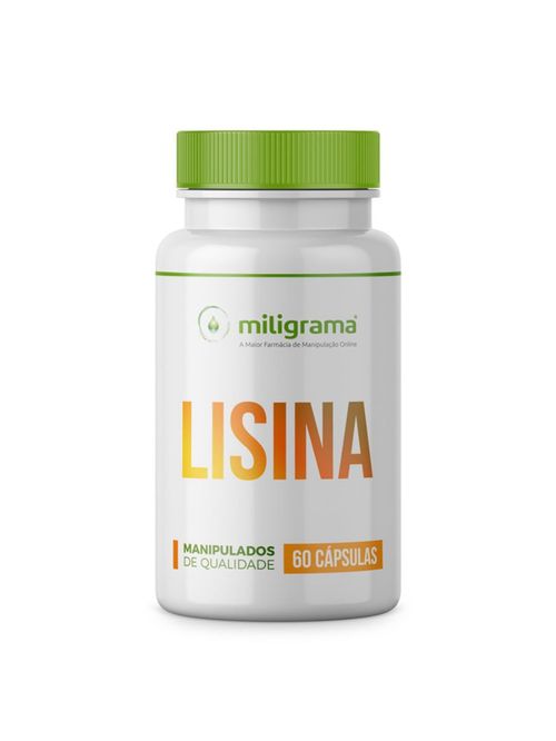 Lisina 500mg 60 Cápsulas