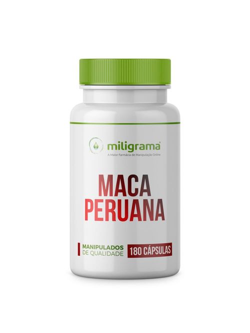 Maca Peruana 500mg 180 Cápsulas