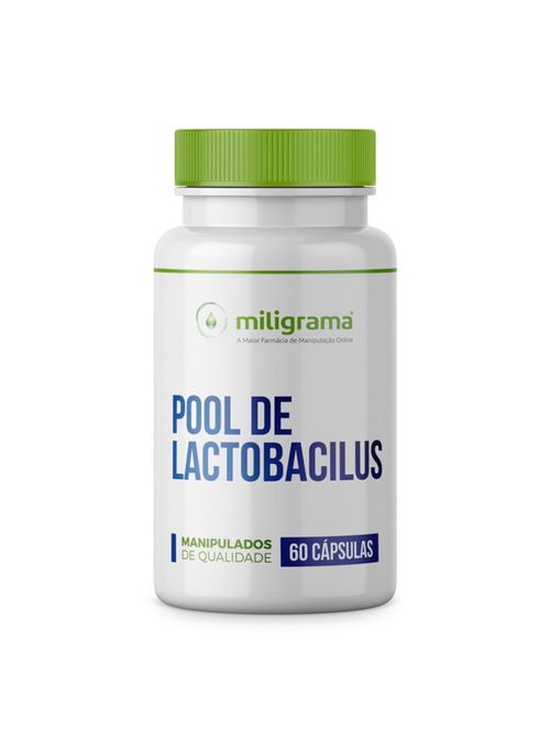 Pool de Lactobacilos Mantém a Flora Intestinal Saudável 60 Cápsulas
