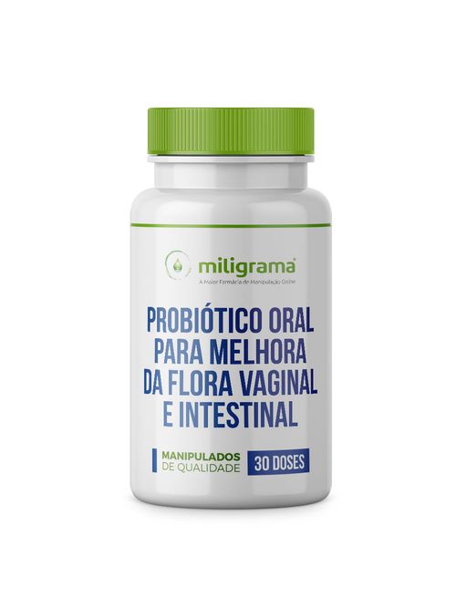 Probiótico para melhora da flora vaginal e intestinal 30 doses