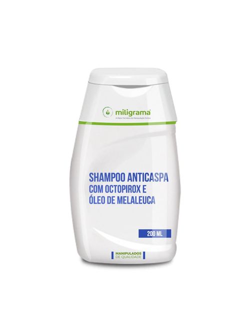 Shampoo Anticaspa: octopirox e óleo de melaleuca 200ml