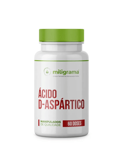 Ácido D-aspártico 500mg 60 Cápsulas