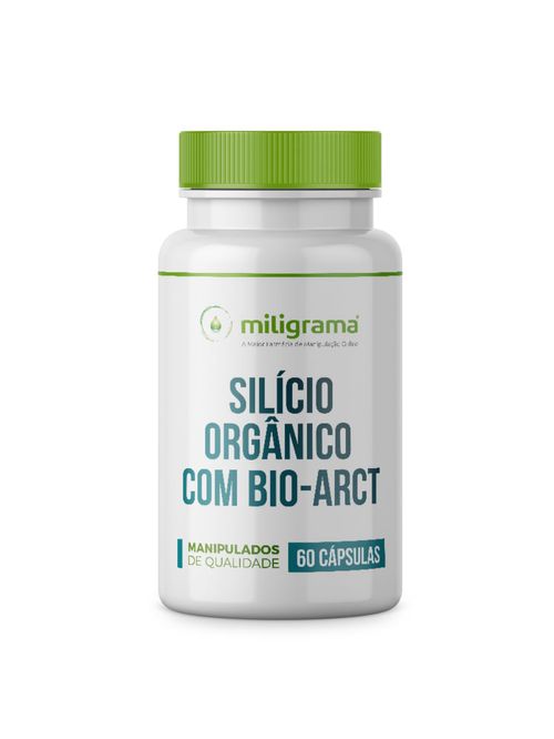 Silicio Orgânico 100mg com Bio-Arct 100mg com Selo de Autenticidade 60 Cápsulas