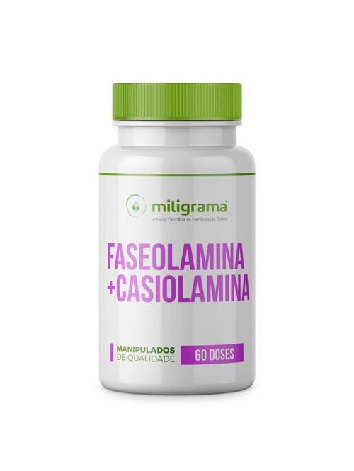 Faseolamina 250mg com Casiolamina 250mg 60 Cápsulas