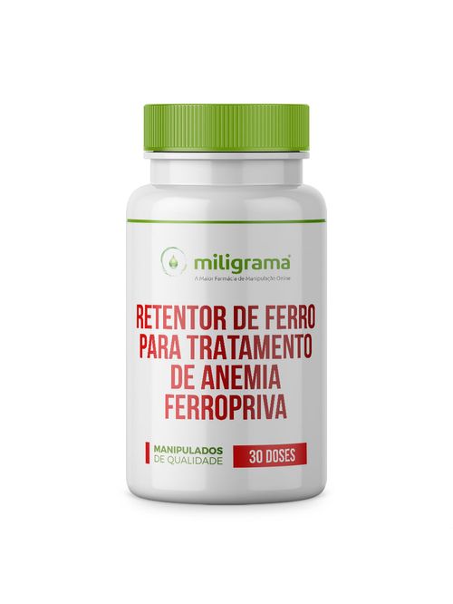 Retentor de ferro para tratamento de anemia ferropriva 30 doses