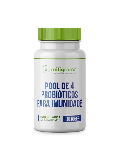 Pool de 4 probióticos para imunidade 30 doses