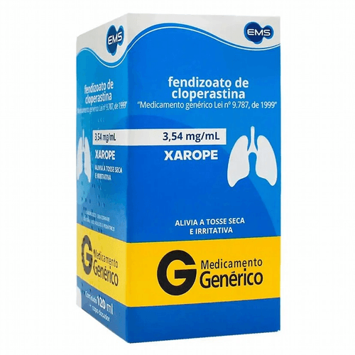 Fendizoato de Cloperastina 3,54mg/ml Genérico EMS Xarope - 120ml