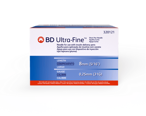 Agul Bd Caneta Insulina 8Mm 100Un