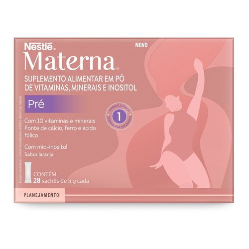 Suplemento Nutricional MATERNA PRE 5g Sachê 28 Unidades