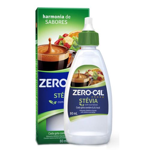 Adoçante Líquido Stevia Zero Cal Caixa 80ml
