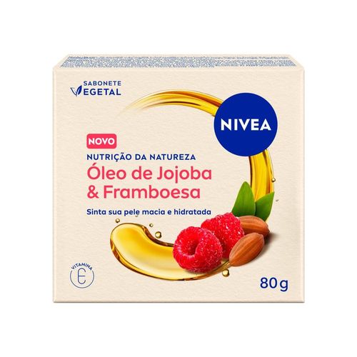 Sabonete em Barra Nivea Óleo de Jojoba & Framboesa Vitamina E - 80g