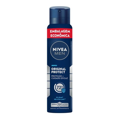NIVEA MEN Desodorante Antitranspirante Aerossol Original Protect - 200ml