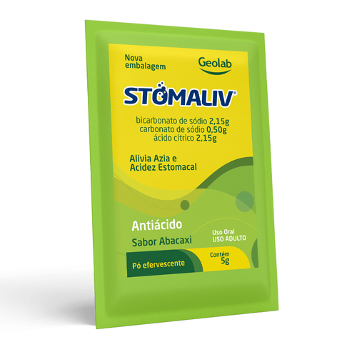 Antiácido Stomaliv Abacaxi Geolab 5g Pó Efervescente 1 Sachê