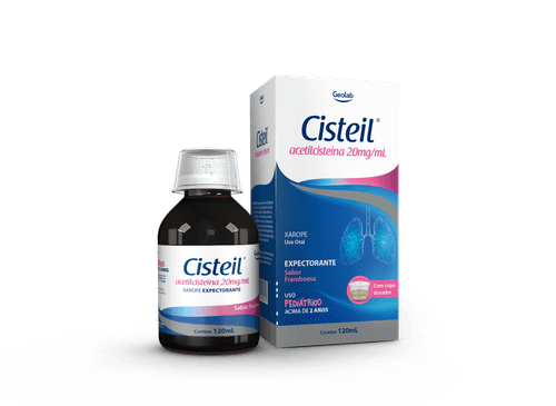 Cisteil Acetilcisteína 20mg/ml Xarope Pediátrico - 120ml
