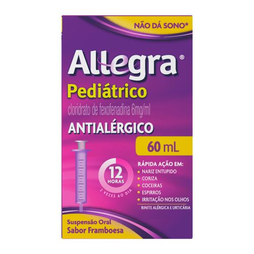 Allegra Pediátrico 6mg/ml 60ml - Antialérgico Infantil