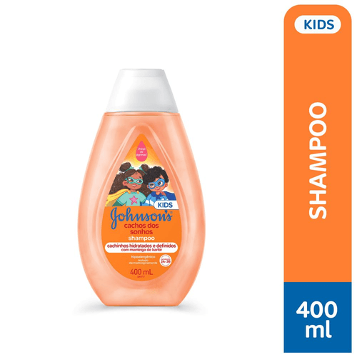 Shampoo Hidratante Johnson's Kids Cachos dos Sonhos Frasco 400ml