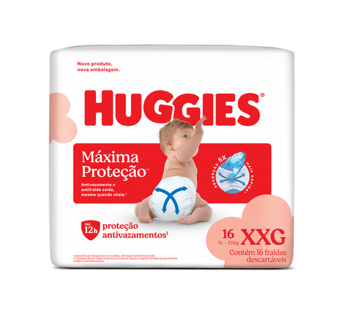 Fralda Huggies Supreme Care XXG - 16 unidades