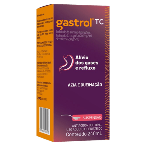 Gastrol TC Antiácido 185mg/5ml - 240ml Suspensão