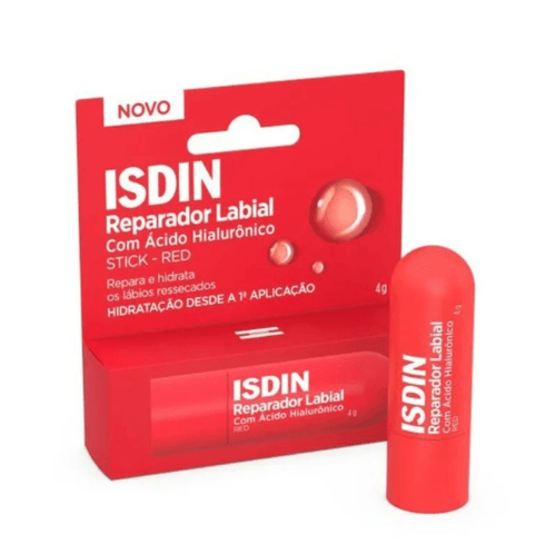 Reparador Labial Stick Ácido Hialurônico Red Isdin – 4 g