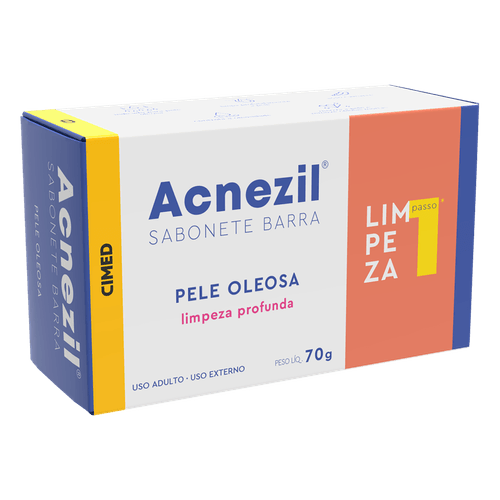 Sabonete Barra Limpeza Profunda Pele Oleosa Acnezil - 70g
