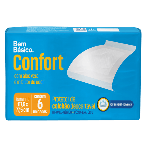 Protetor de Colchão Bem Básico - 6 Unidades