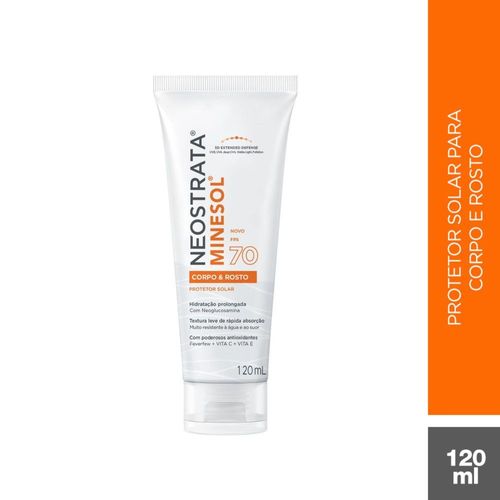 Minesol Rosto E Corpo Fps70 120Ml