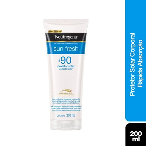 Protetor Solar FPS 90 Neutrogena Sun Fresh Bisnaga 200ml