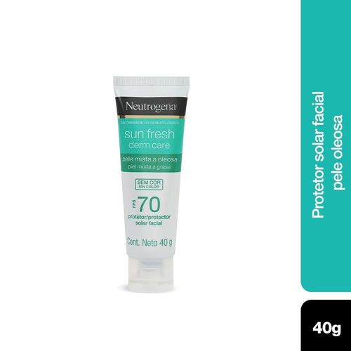 Protetor Solar Facial Neutrogena Derm Care Sem Cor FPS 70 - 40g