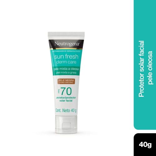 Protetor Solar Facial Neutrogena Derm Care Pele Negra FPS 70 - 40g