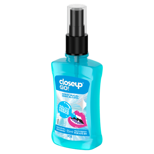 Enxaguante Bucal Zero Álcool Ice Closeup Go! Frasco - 35ml