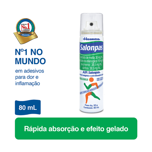 Air Salonpas Analgésico e Anti-inflamatório Spray - 80ml